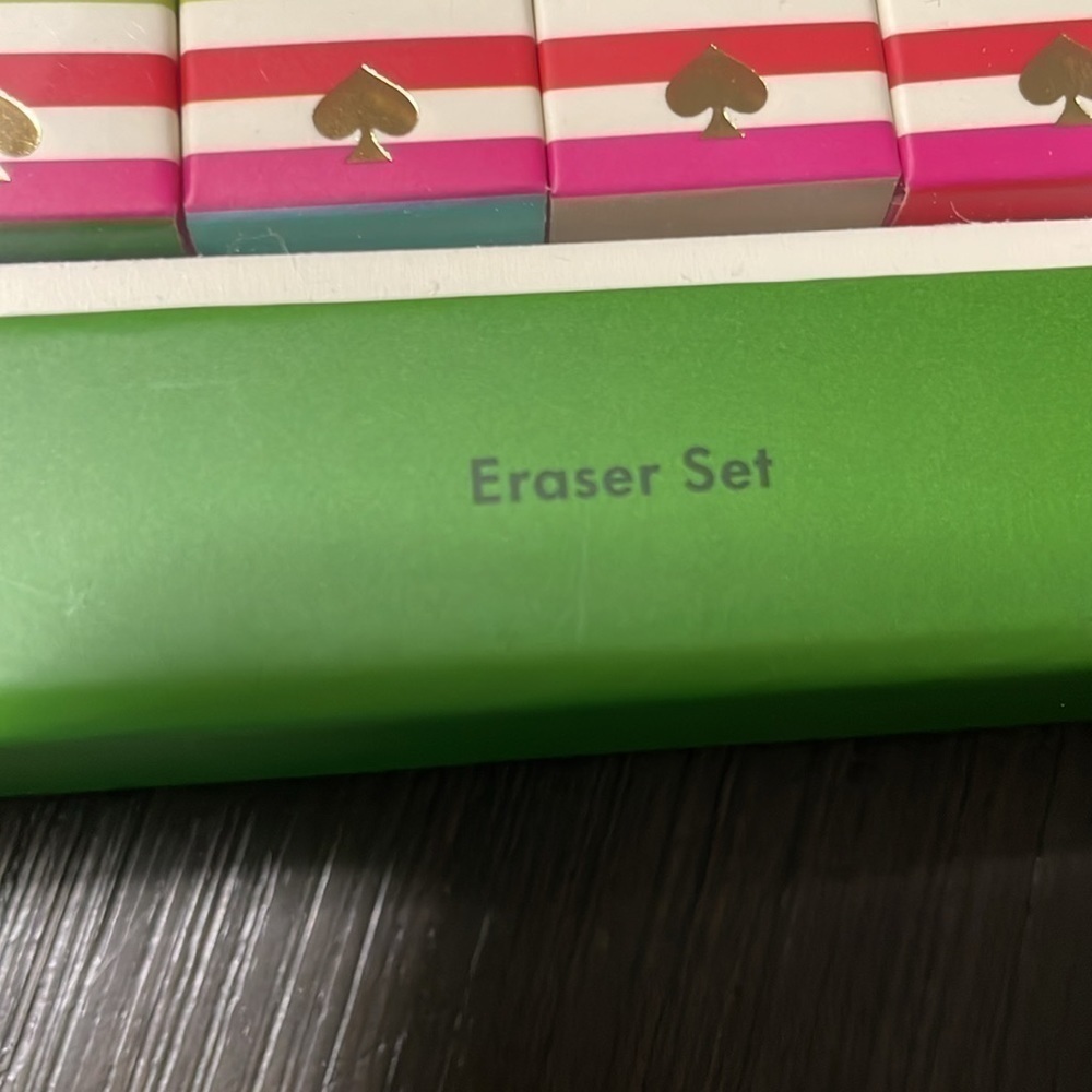 Kate Spade Eraser Set NWT - Picture 2 of 5